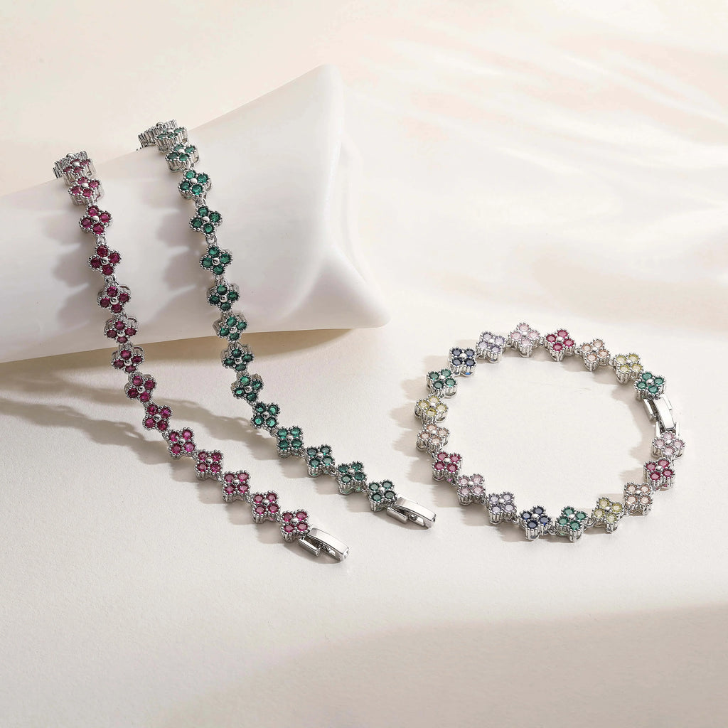 HECHENG,18 Karat vergoldeter Schmuck, Partygeschenk, Retro, Weißer Zirkonia, Modeschmuck, Bijou