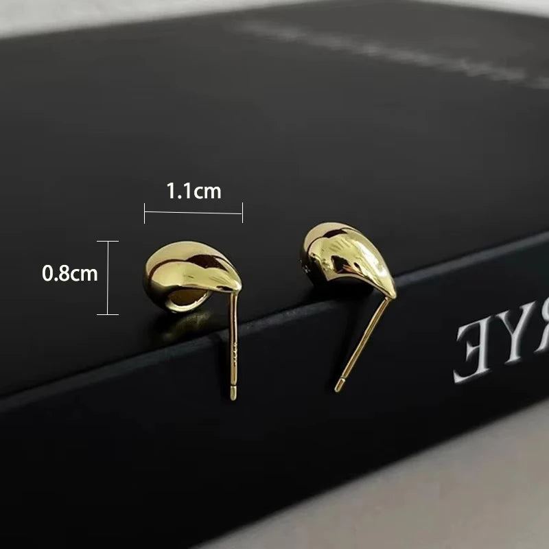 Ventfille 925 Sterling Silber Wassertropfen Ohrring für Frauen Geschenk Minimalismus Vielseitig Büro Trend Schmuck Dropshipping