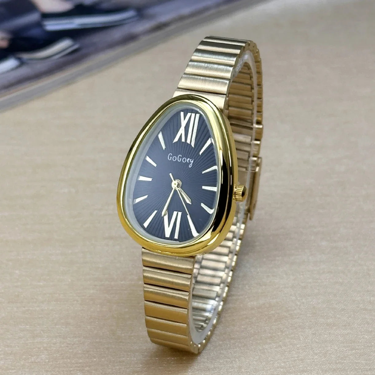 Relojes de pulsera de cabeza de serpiente para mujer, de cuarzo, de lujo, a la moda, con correa de acero, para regalo, Dropshipping