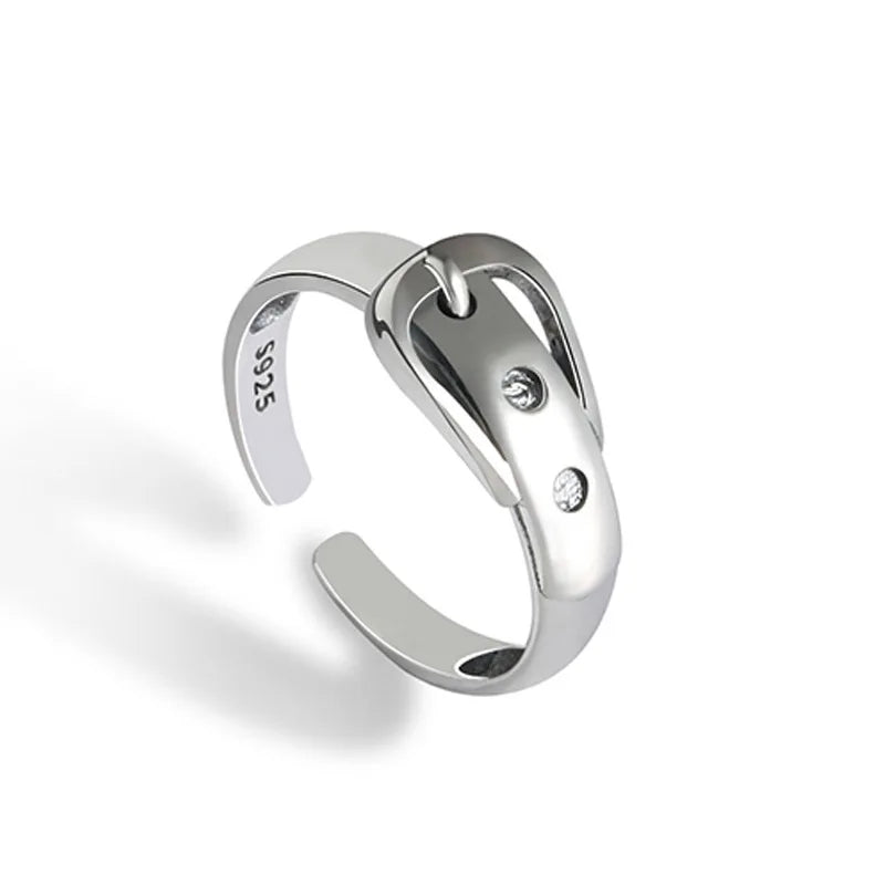 925 Sterlingsilber Gürtel Verstellbare Ringe Hochzeitsverlobungsschmuck für Frauen Accessoires Dropshipping