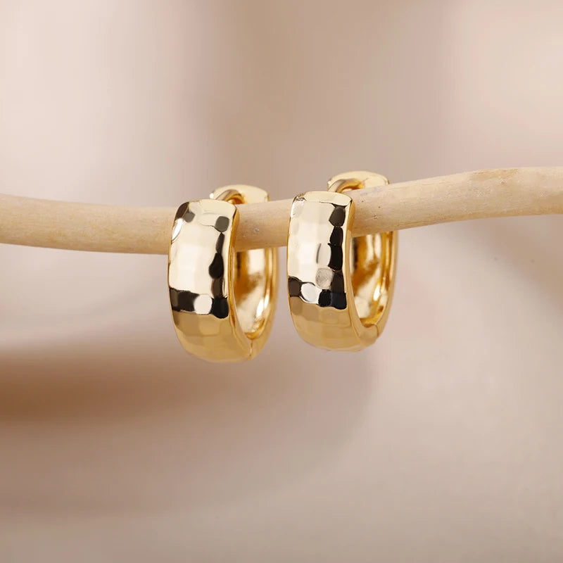 Luxus Stern Pendientes Ohrringe für Frauen Mädchen Edelstahl Minimalist Hoop Piercing 2025 Neu In Y2K Schmuck aretes de mujer