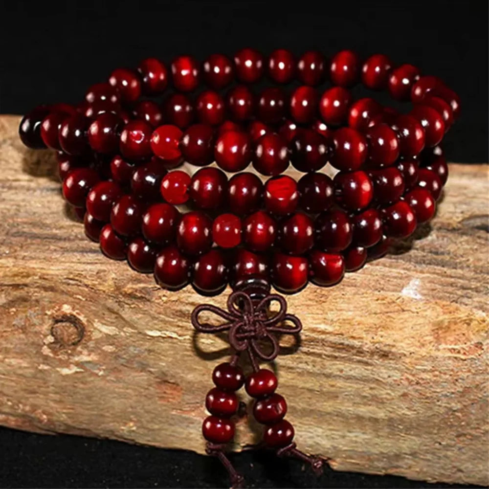 Natur Sandelholz Armband Herren Buddhist Buddha Meditation Perlenarmband Für Damen Gebet 108 Perlen Rosenkranz Hängende Dekoration