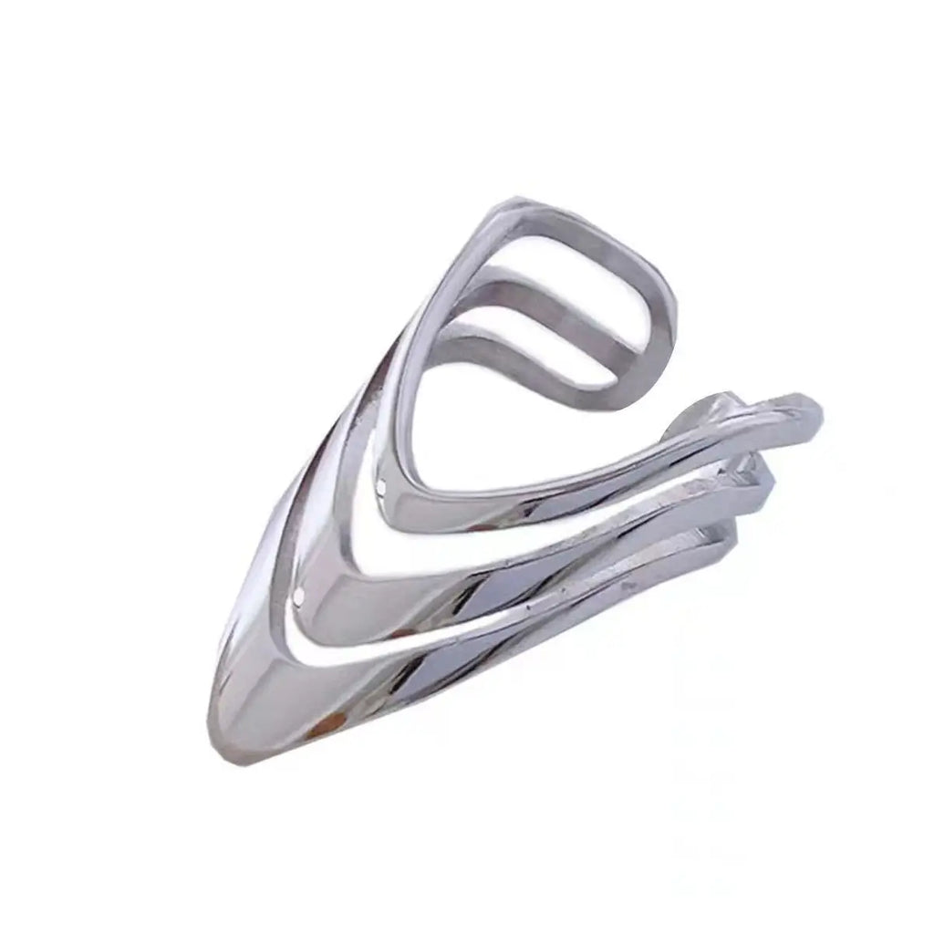 925 Sterling Silber Dreischichtige Kleider Einfache Ringe Für Frauen Paar Luxus-Qualitätsschmuck Schöne Accessoires Geld 925