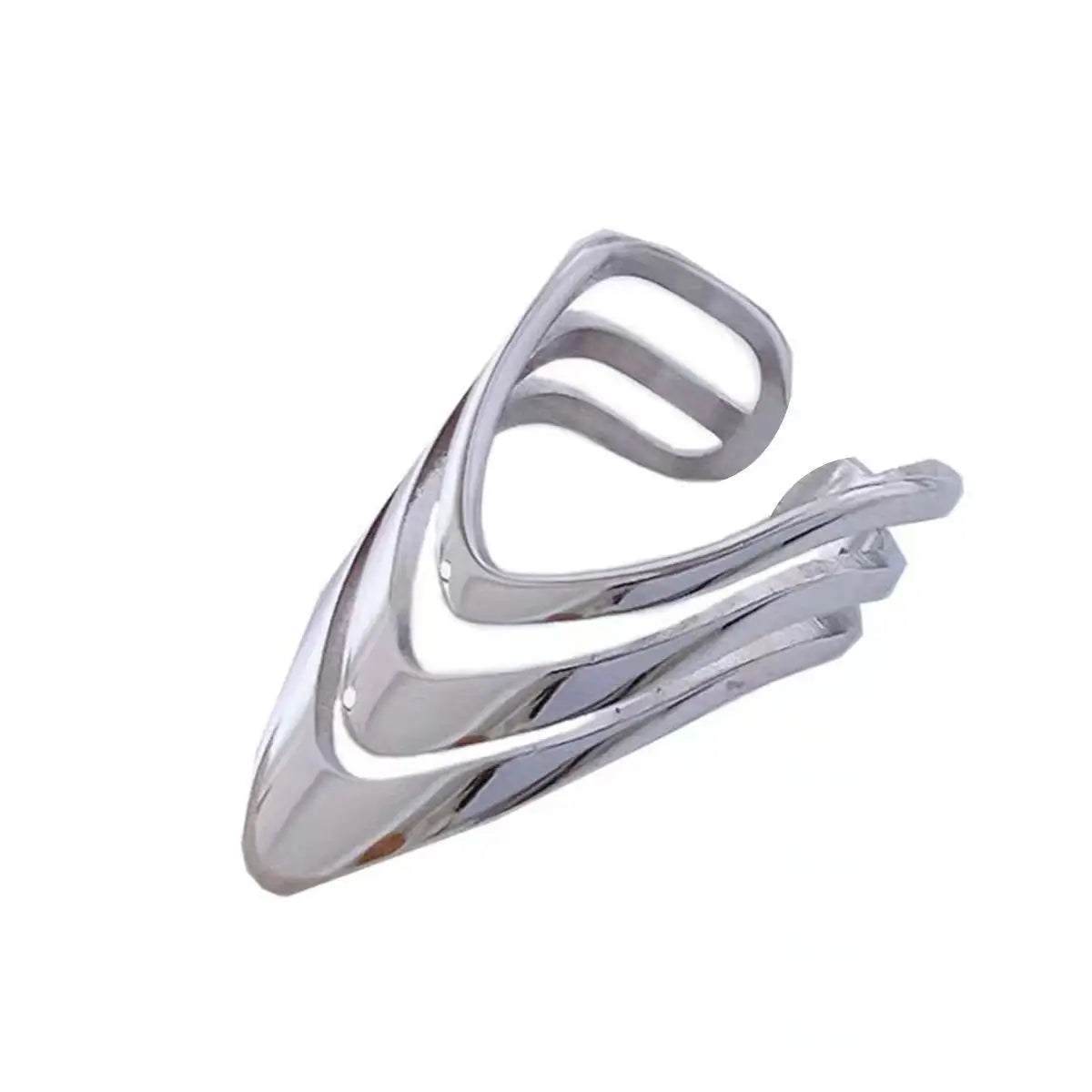 925 Sterling Silber Dreischichtige Kleider Einfache Ringe Für Frauen Paar Luxus-Qualitätsschmuck Schöne Accessoires Geld 925