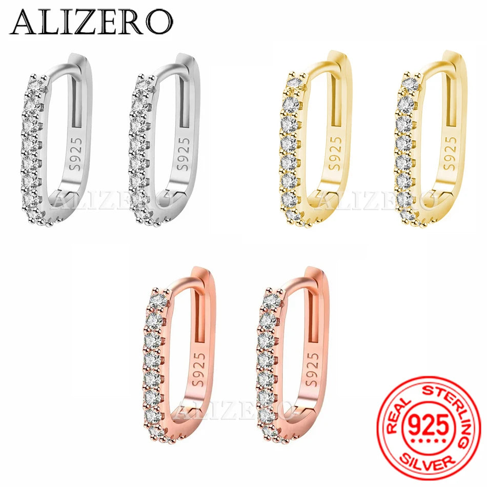 Pendientes de aro redondos de cristal de plata de ley 925 de alta calidad para mujer, regalo para fiesta de boda, joyería versátil de calle