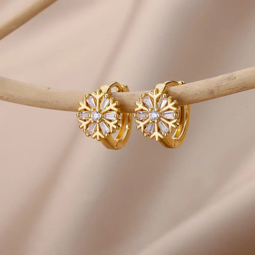 Zirkonia U-förmige Ohrstecker für Frauen, Edelstahl, geometrische Ohrringe, Schmuck, Hochzeits-/Geburtstagsgeschenk