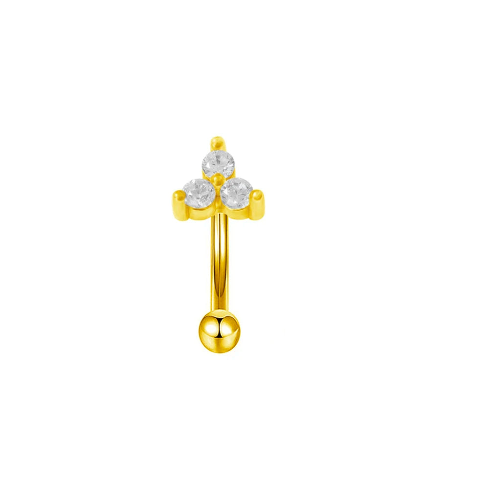 Rook piercing Butterfly Ear Cartilage Eyebrow Tragus Helix Piercing Stud Curved barbell Wholesale Body  Jewelry