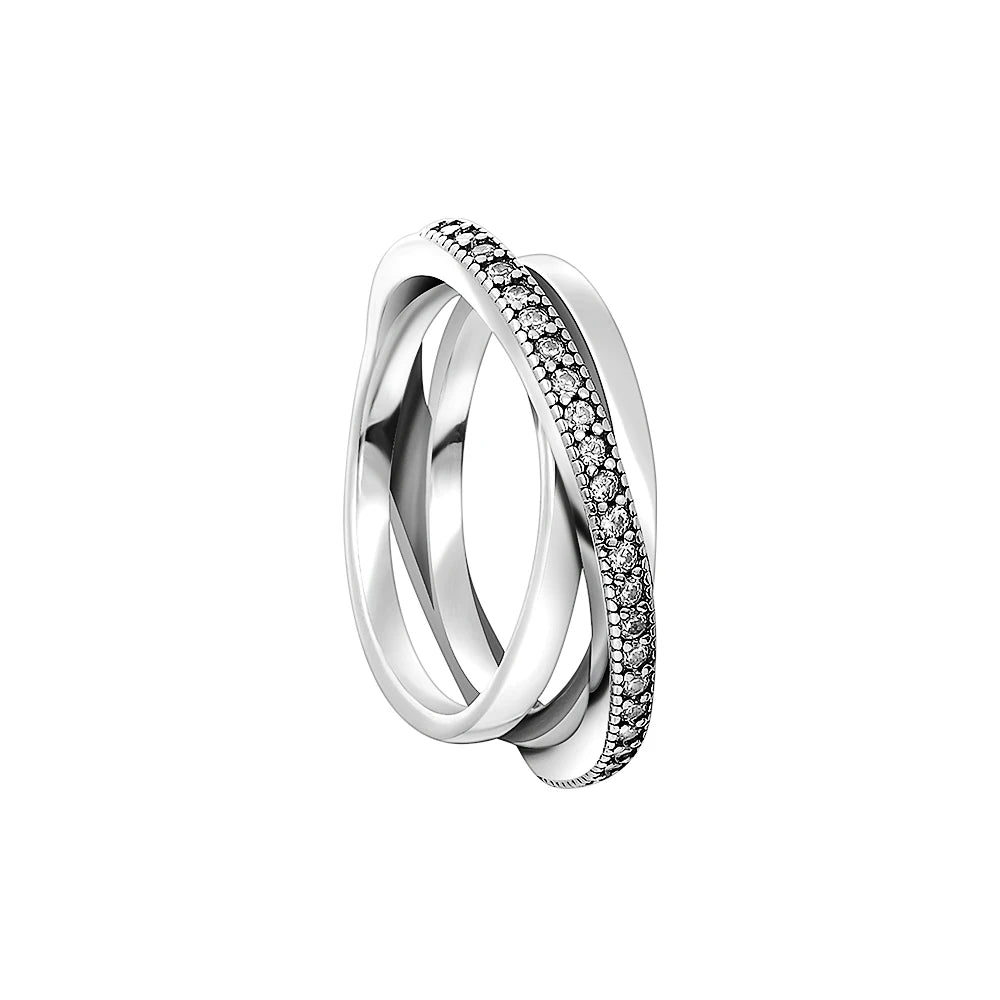 925er Silber Ring Heißer Verkauf Muttertag Mama Größe 6 7 8 9 Rot Blauer Stein Schmuck Charm Passender DIY Geburtstagsgeschenk