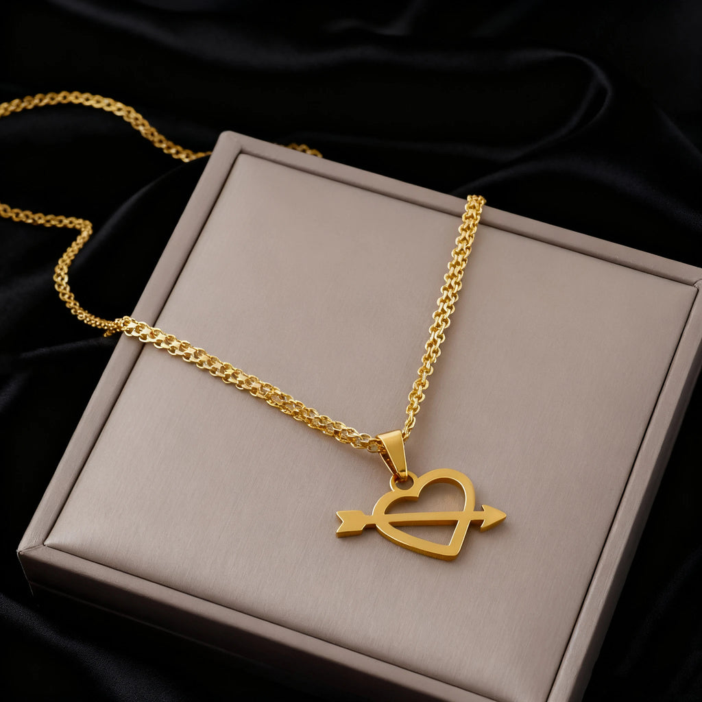 luxury stainless gold letter necklace for women high quality stainless steel Minimalist letters for necklace Daily wear Gift