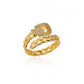 Zircon Stone Rings for Women Stainless Steel Gold Color 2024 New Trend Wedding Ring Jewelry Gift bague femme anillos mujer