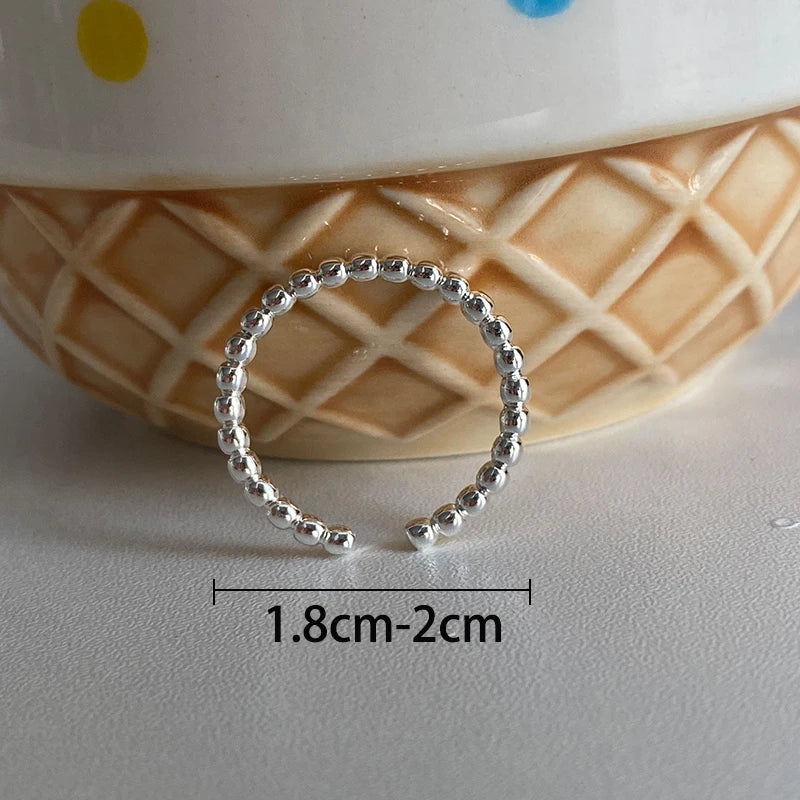 Anillo cruzado de plata de ley 925 para mujer, diseño geométrico, simple, vintage, hueco, joyería, regalo para fiestas, venta al por mayor, dropshipping