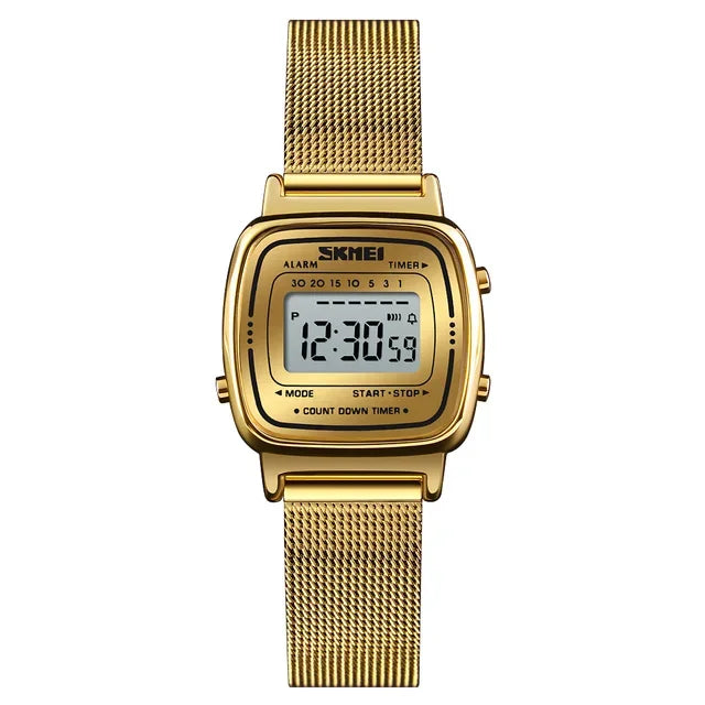 SKMEI 1901 Luxury Small Dial Digital Women Watch Ladies Calendar Waterproof Lady Sports Wristwatches Girl Clock 1252 Reloj Mujer
