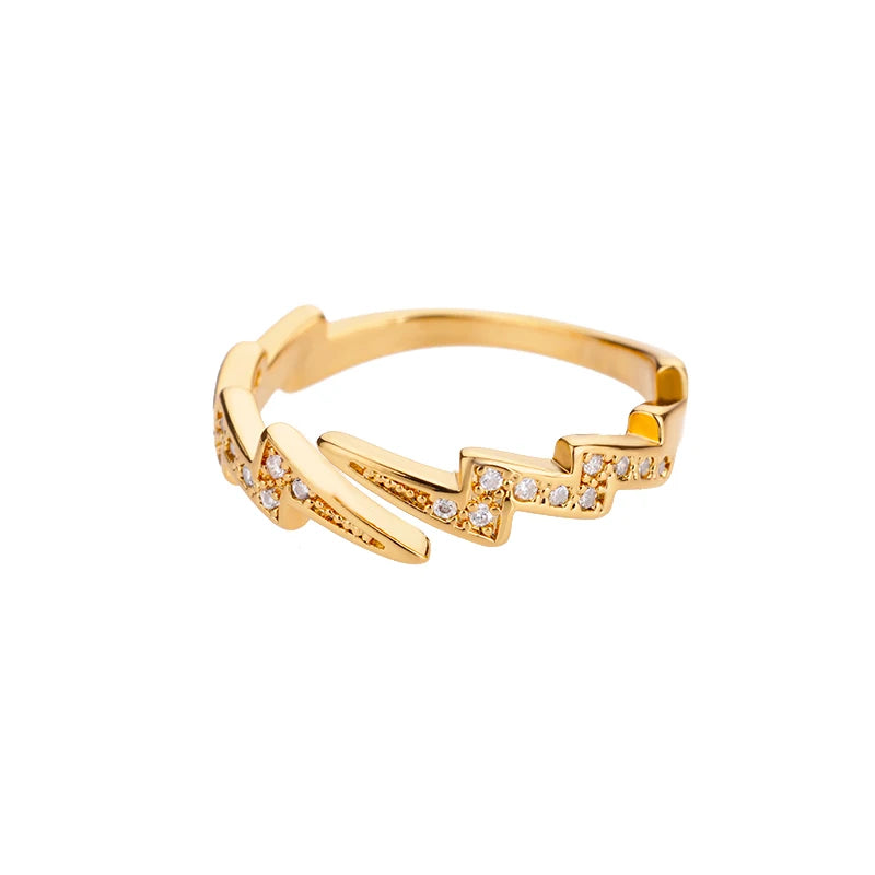 Zirkon Blumenform Ringe für Frauen Edelstahl Offener Ring Mode Koreanischer Neuer Hochzeitsschmuck Geschenk