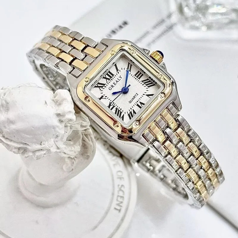 Neue Fashion Quadrat Frauen Uhren Damen Quarzuhr Weibliche Armbanduhr Lässige Damenuhr Damenuhr Relogio Feminino Uhren