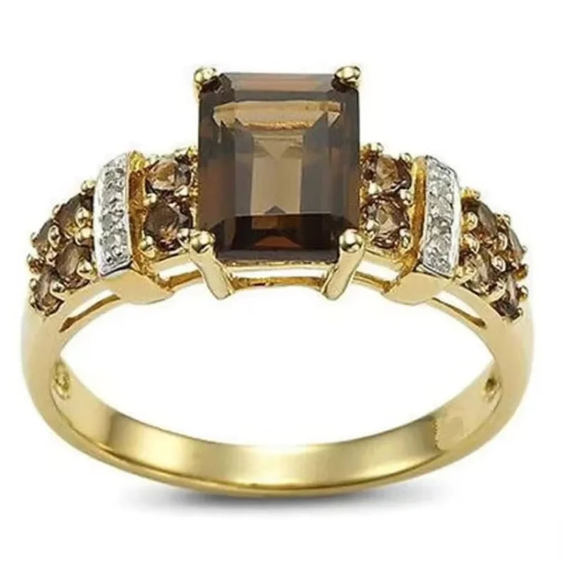 Mode Exquisite goldfarbene quadratische Creolen für Frauen Party Accessoires Geschenke Custom Schmuck