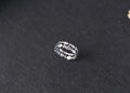 925 Sterling Silber Zweischichtiger Fisch Verstellbarer Ring für Damen Verlobung Hochzeit Luxus Qualität Ästhetischer Schmuck