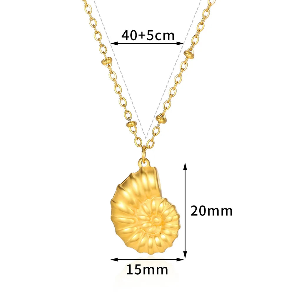 Freshwater Pearl Jewelry Set Shell Starfish Star Necklace Anklet Sets For Women Fashion Stainless Steel Chain Party Daily Gifts