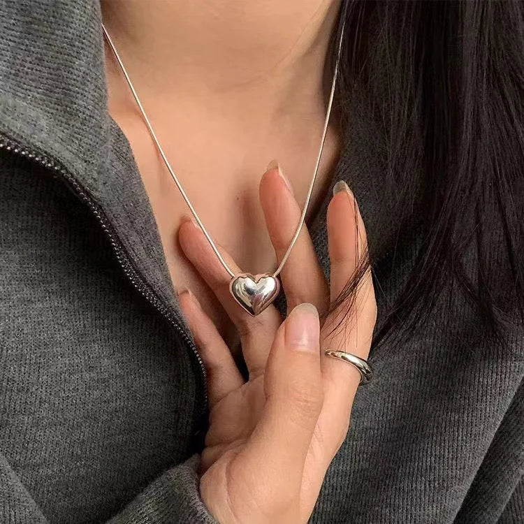 Kpop Star Pendent Necklace for Women Punk Simple Zircon Tassel Clavicle Chain Choker Elegent Party Gift Jewelry Girl