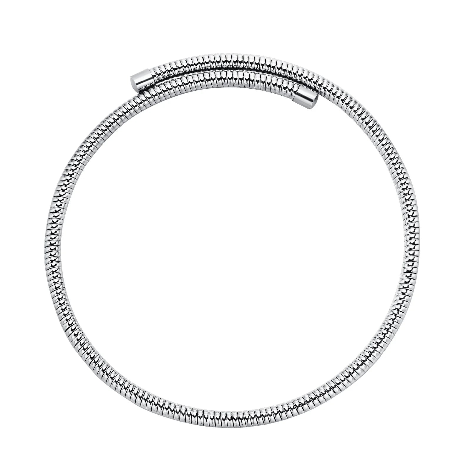 Women Torques Necklace, Adjustable Open Choker Snake Collar Stretch Statement Jewelry
