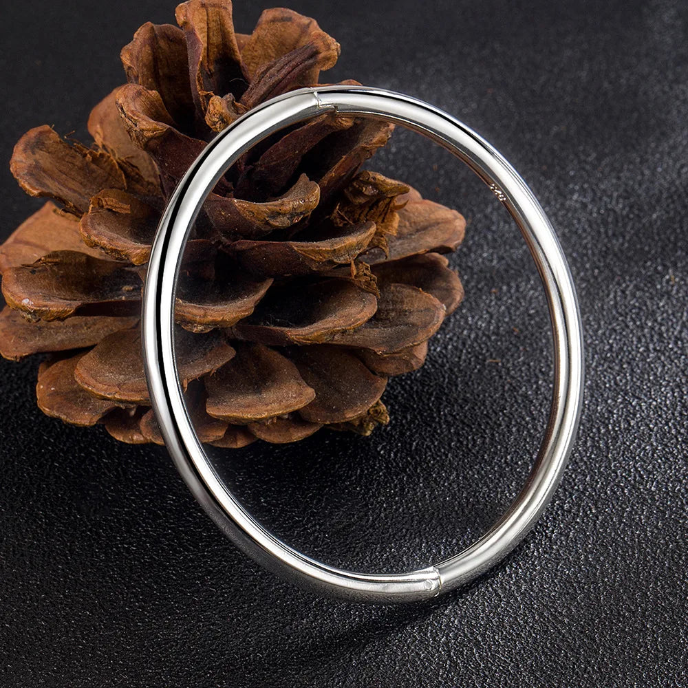 925er Sterlingsilber 4MM Armreifen für Damen Luxuriöser Qualitätsschmuck Großhandel Schmuck