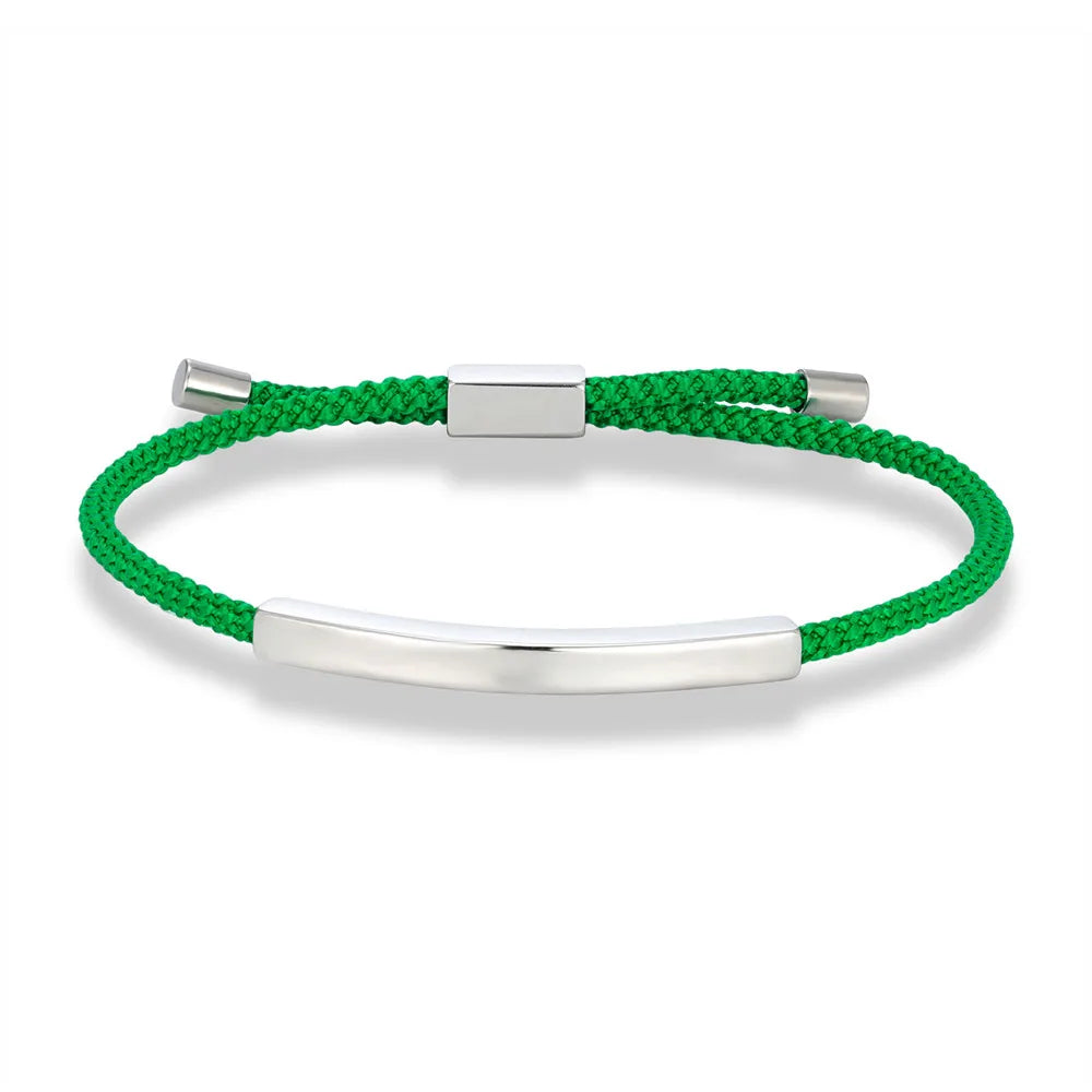 Männer Frauen Punk SOS Individuelles Logo Name Gravur Text Verstellbares dünnes Seilarmband Personalisierbares Edelstahl-ID-Armband