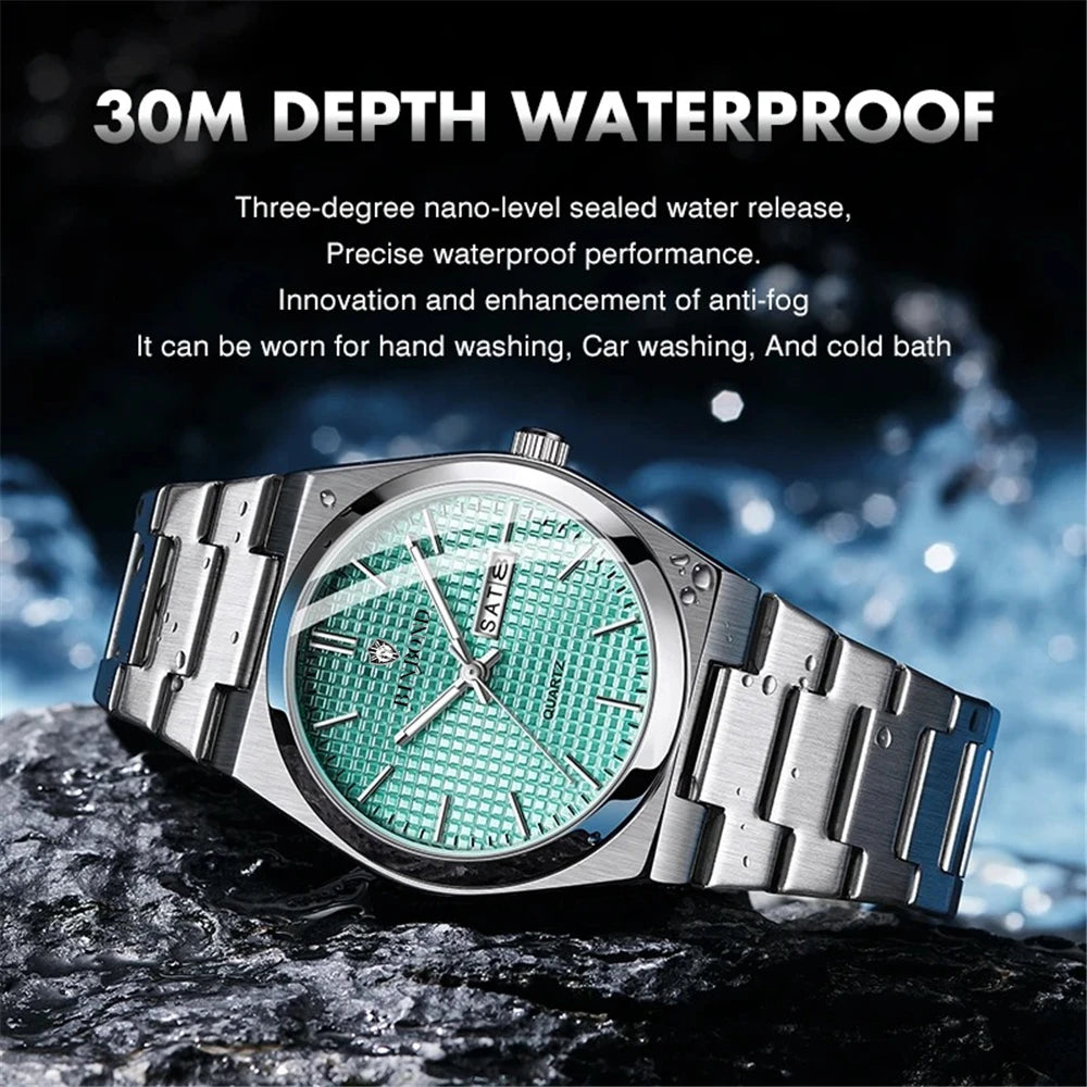 Relojes de pulsera de cuarzo de moda Nueva marca estilo simple Reloj de lujo azul cielo Reloj automático para hombre Relojes para hombre Regalos para hombre Reloj