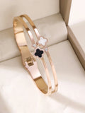 1 Stück/Set Damen Hochzeitsschmuck Party Feiertag Valentinstag Geschenk Edelstahl Armband 18K vergoldet Armband
