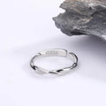 Mode 925 Sterling Silber Einfache gedrehte Drahtringe für Frauen Hochzeit Feiner Schmuck Geschenk Großhandel