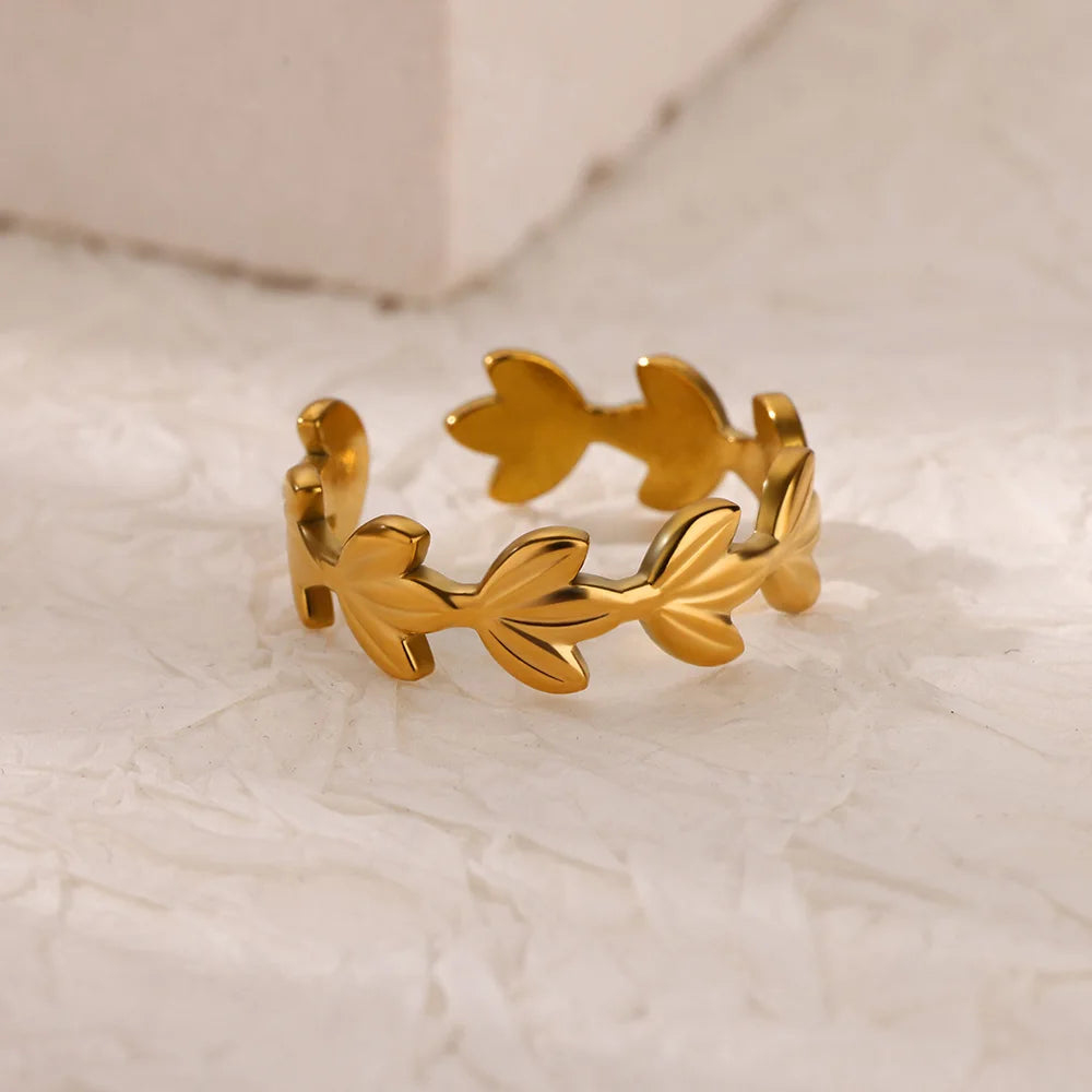Anillos de doble corazón para mujer, color dorado, acero inoxidable, anillo abierto ajustable, joyería estética de moda para fiesta o boda, regalo