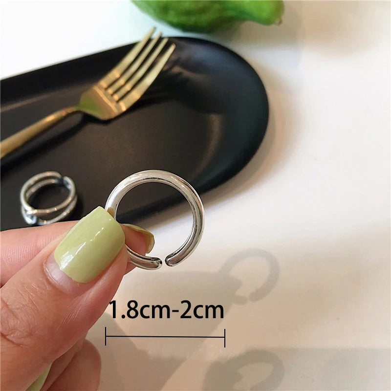 Anillo cruzado de plata de ley 925 para mujer, diseño geométrico, simple, vintage, hueco, joyería, regalo para fiestas, venta al por mayor, dropshipping