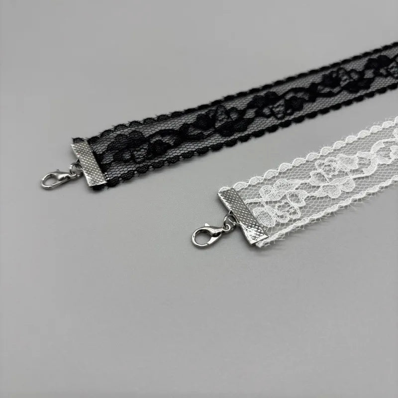 2026 New Black Sexy Lace Flower Necklace for Women Harajuku Gothic Short Choker Collar Necklace Party Female Neck Accessories ﻿