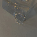 925 Sterling Silber schlichter und vielseitiger schlichter Ring, faltbarer Ring, Party-Schmuckaccessoires für Damen und Mädchen