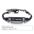 Personalized Baby Name Bracelet 14K Gold Plated Customized ID Bracelets for Girls Boys Custom Text Bracelet New Born Gift