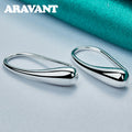 Aravant 925 Sterling Silber Wassertropfen Ohrringe für Damen Mode Hochzeit Schmuck Geschenke