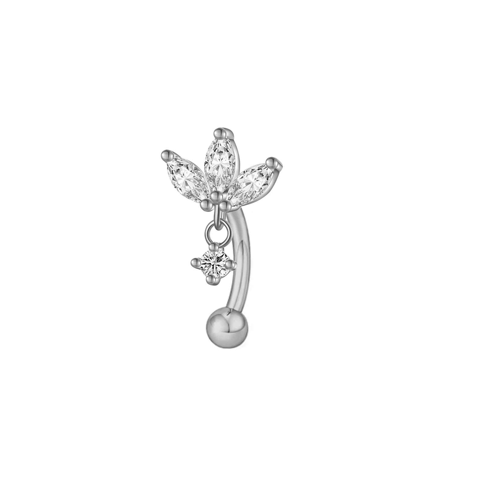 Rook piercing Butterfly Ear Cartilage Eyebrow Tragus Helix Piercing Stud Curved barbell Wholesale Body  Jewelry