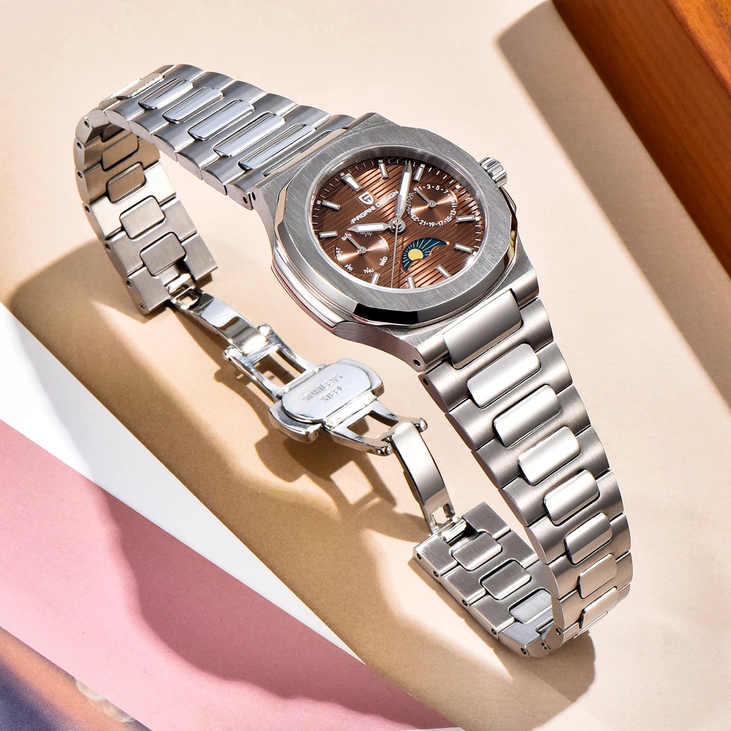 2024 Neue PAGANI DESIGN Damenuhren Luxusuhr für Damen Quarz-Armbanduhr Damen Saphir Wasserdicht Exquisites Geschenk Uhr