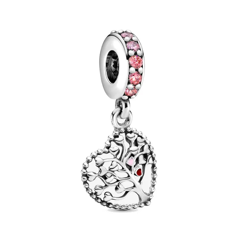 2026 Neue S925 Silber Roboter Kreuz Digital Anhänger, Geeignet für Original Armbänder, DIY Zubehör, Damen Charms Schmuck Geschenke
