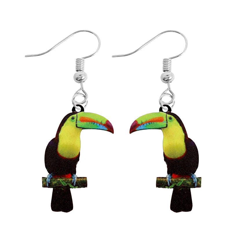 Ohrring Für Frauen Acryl Lustige Benutzerdefinierte Süße Mädchen Geschenk Ohrhänger Kinder Tier Kaninchen Papagei Vogel Frosch Schmetterling
