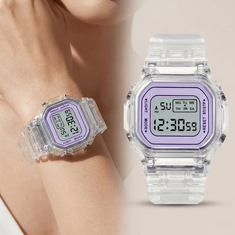 New Sports Digital Watch for Men Women Simple Square LED Watch Fashion Casual Electronic Wristwatches Student Clock reloj mujer