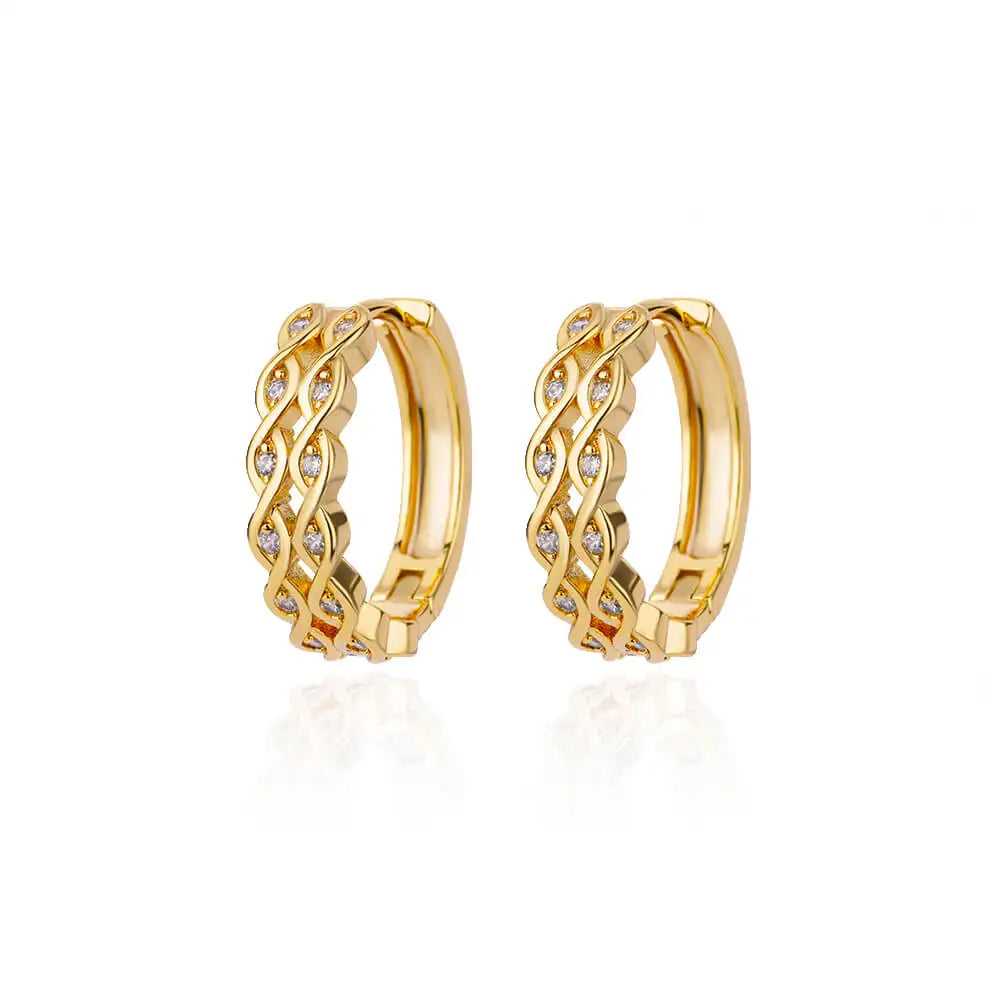 Pendientes de Mujer con Forma de C Modernos de Acero Inoxidable, Aretes Geométricos Perforados, Nueva Moda 2024, Accesorios de Joyería para Fiestas