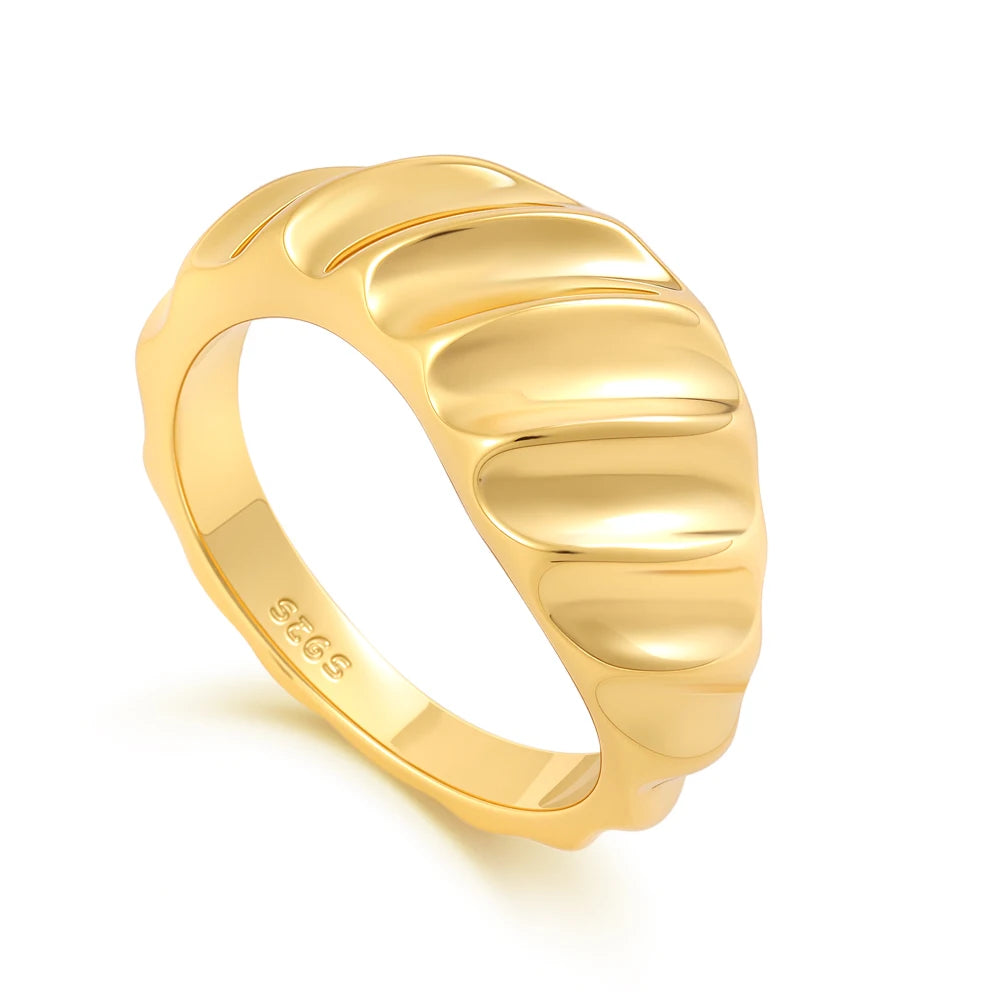 925er Silber Herzsteinringe in Goldfarbe Ring Neu Heiß begehrte Ringe in Goldfarbe Passend für jeden Anlass DIY Geburtstagsgeschenk
