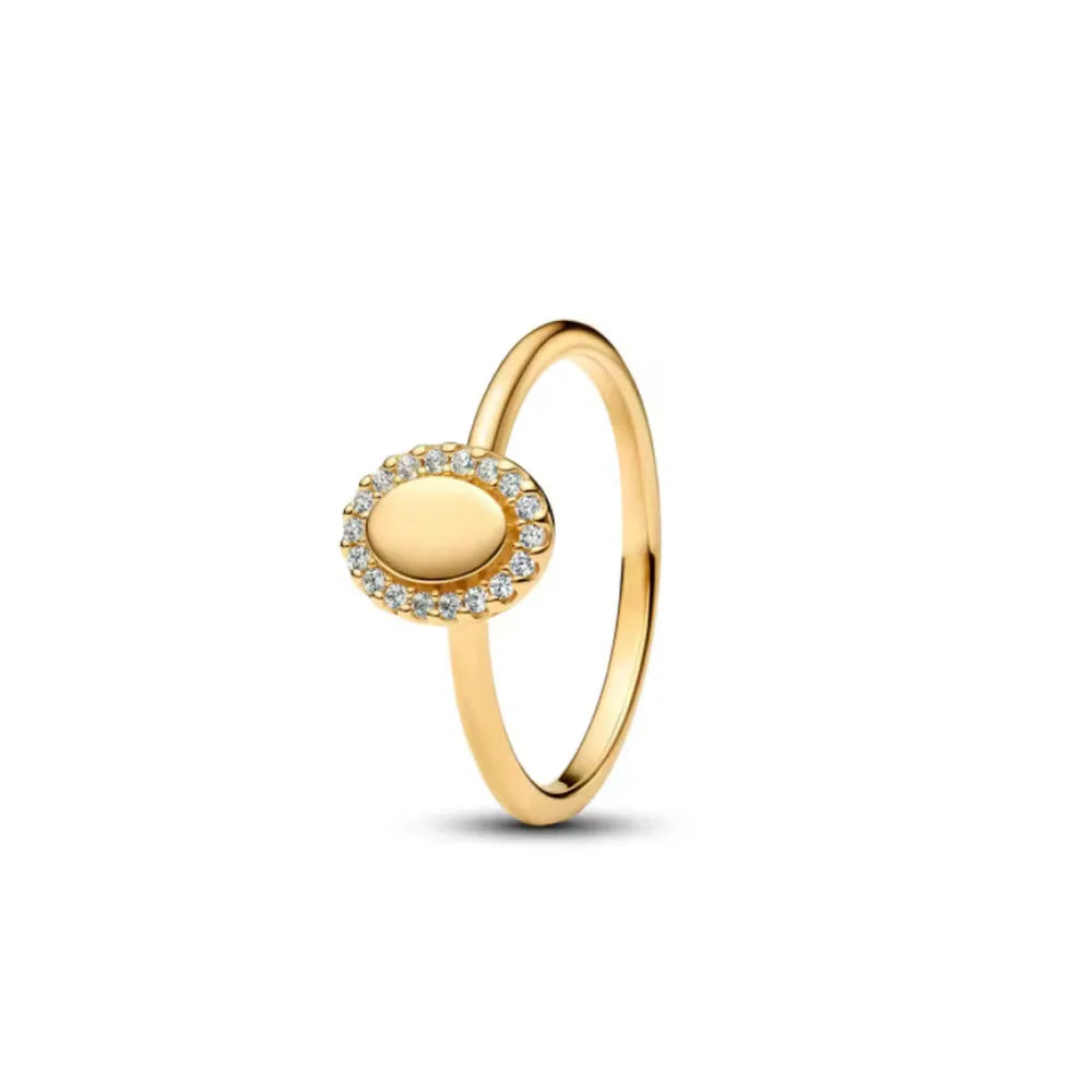 925er Silber Herzsteinringe in Goldfarbe Ring Neu Heiß begehrte Ringe in Goldfarbe Passend für jeden Anlass DIY Geburtstagsgeschenk