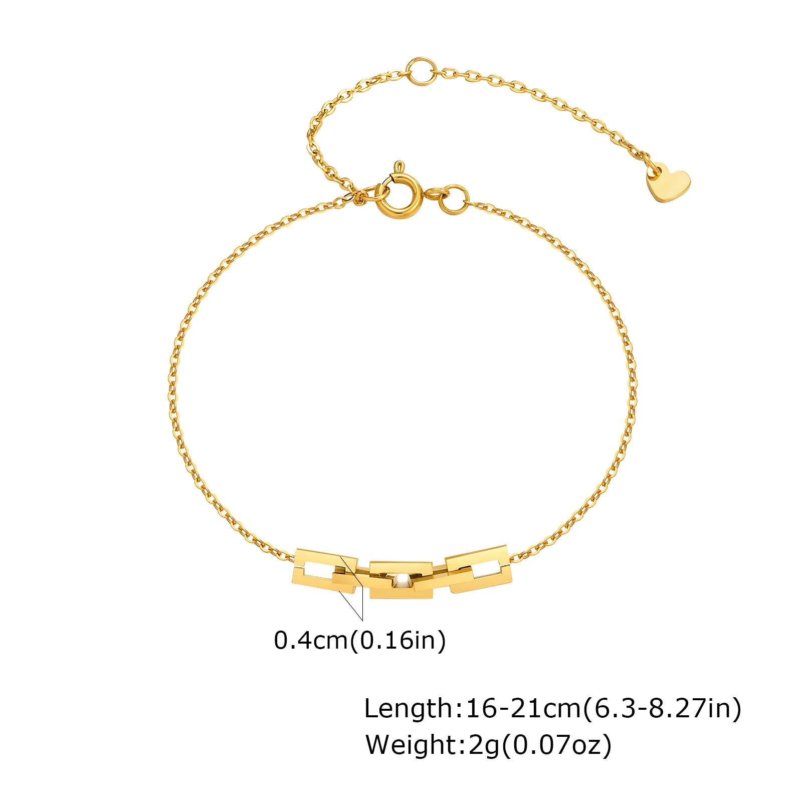 Nicht anlaufendes Edelstahlarmband vergoldet stapelbar für Damen, dünnes Fischgrätenkettenarmband wasserdichter Schmuck Geschenk