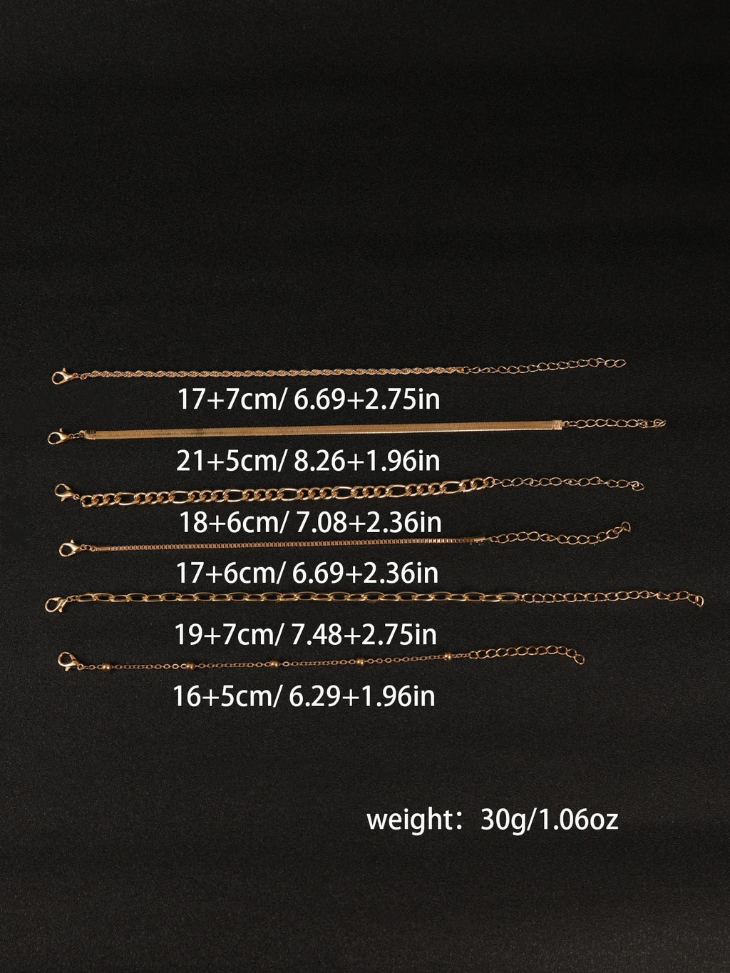 6Pcs Gold Color Bracelet Set Boho Retro Thick Twist Cuban Chain Bracelet for Women 2023 Trendy Quality Jewelry Gifts