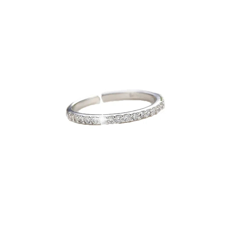 925 Sterlingsilber Einreihige Zirkonringe Für Frauen Hochzeit Luxus Party Schmuck Accessoires Großhandel Schmuck Geld 925