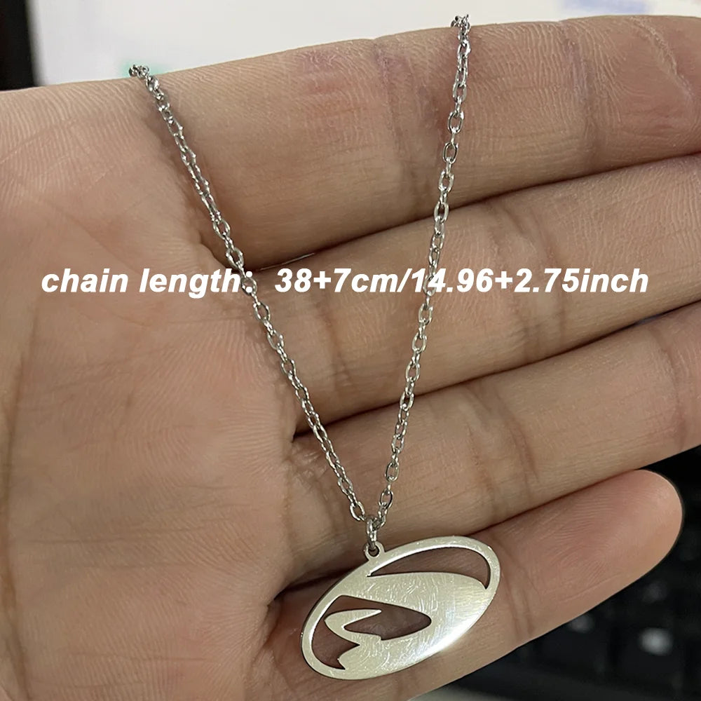 Custom Logo Picture Pendant Necklace For Women Girl Stainless Steel Birthday Gift Children's Drawing Photo Personalized Jewelry
