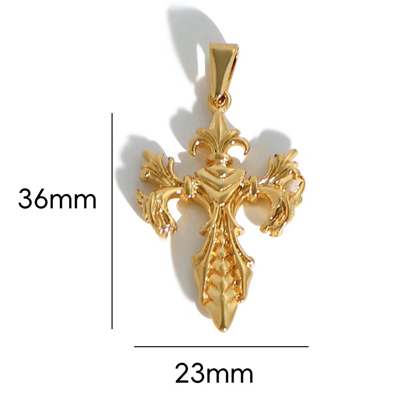 Chapado en Oro de 18k Acero Inoxidable 316l Vintage Pirámide Faraón Pistola Barra Colgante Dije - Joyería Unisex de Moda