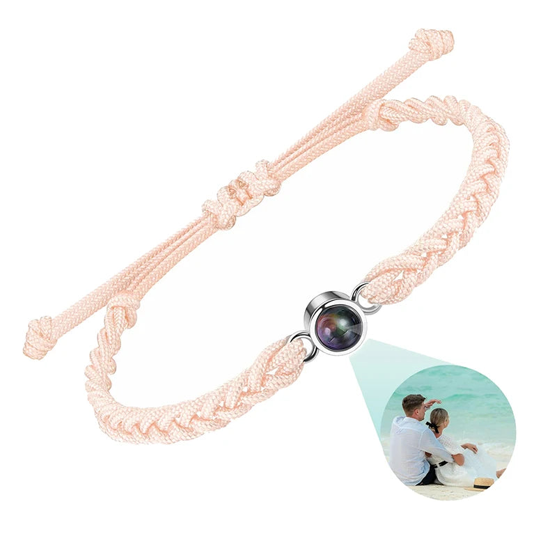 Individuelle Armbänder mit Bild im Inneren, personalisierte Projektionsarmbänder mit Fotos, Armband als persönliches Foto-Erinnerungsgeschenk