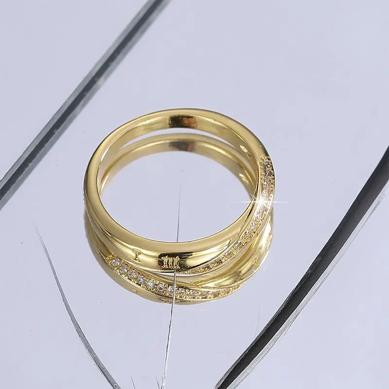 925 Sterling Silber Mode Ehering für Damen Mikropavé Zirkonia Fingerringe Weiblicher Verlobungsschmuck Accessoires
