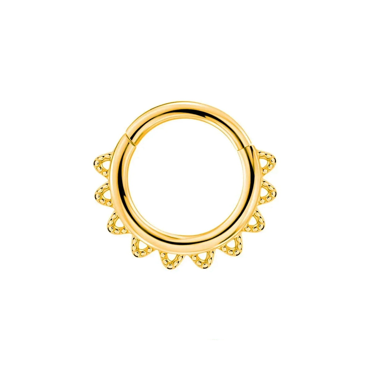 16G Septum Nasenpiercing Scharnier Clicker 316L Edelstahl Daith Clicker Helix Knorpelohrring Kette Körperschmuck